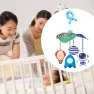 Mobile Baby Crib with Sensory Learning — Baby Monitor, Closet of Beauty