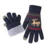 Full-Finger Knitted Gloves with Deer Pattern — Heated Gloves, Trahf