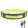 Intelligent Waving Sensor Headlight Rechargeable Reflective Headband Headlamp, CACCES