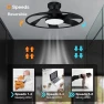Thumbnail Smart Low Profile Ceiling Fan with Lights, Hoenofly
