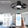 Thumbnail Smart Low Profile Ceiling Fan with Lights, Hoenofly