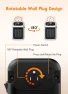 Thumbnail WIFI Wall Outlet Space Heater with Remote and LED Display, GiveBest