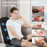 Thumbnail Back Massager with Heat, Massage Seat Cushion with 3D Lumbar Support, 8 Vibrating Motors Massager Chair Pad for Full... — Massage Chairs, Comrelax