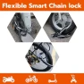 Thumbnail Fingerprint Bike Chain Lock — Smart Lock, Dhiedas