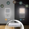 Thumbnail Plug-in LED Night Light with Auto Dusk to Dawn Sensor, Adjustable Brightness Warm White Lights, 2 Pack, MAZ-TEK