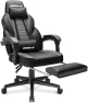Thumbnail Gaming Chair with Massage, Ergonomic Heavy Duty Design with Footrest and Lumbar Support, Large Size Cushion High Back... — Smart Chairs, BOSSIN