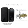 Water Resistant Auto Lock Electronic Fingerprint Door Lock with No Handle Lever Set — Smart Lock, mfySpace