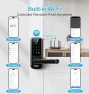 Thumbnail Keyless Entry Fingerprint Smart Door Lock with Built-in Wi-Fi, Touch Digital Keypad and Handle — Smart Lock, Aceele