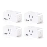 Thumbnail WiFi Smart Plug, Voice Control, Compatible with Alexa and Google Home, Timer, On/Off, White - 4 Pack — Smart Plug, LEDVANCE