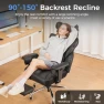 Thumbnail Big and Tall Gaming Chair with Foot Rest, Ergonomic Pocket Spring Lumbar Support, High Back 3D Saddle Shaped Cushion — Smart Chairs, GTRACING