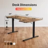 Thumbnail Electric Standing Desk, L-Shaped 55 Inches Height Adjustable Desk, Sit and Stand up for Work Office Home, Ergonomic... — Standing Desk, Agilestic