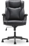 Thumbnail Executive Office Chair with Layered Body Pillows, Contoured Lumbar, Adjustable Seat Height, Bonded Leather — Ergonomic Chair, Serta