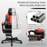 Thumbnail Gaming Chair with Footrest, Massage Lumbar Support, Height Adjustment, and 360° Swivel Seat — Smart Chairs, Shintenchi