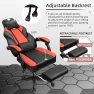 Thumbnail Gaming Chair with Footrest, Massage Lumbar Support, Height Adjustment, and 360° Swivel Seat — Smart Chairs, Shintenchi