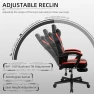 Thumbnail Gaming Chair with Footrest, Massage Lumbar Support, Height Adjustment, and 360° Swivel Seat — Smart Chairs, Shintenchi