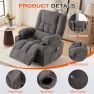 Thumbnail Swivel Recliner Chair with Vibration Massage and Lumbar Heat — Massage Chairs, MAHOMICO