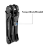Thumbnail Folding Bike Lock, Compact Lightweight High Security Anti-Theft Foldable Bicycle Lock with 2 Keys and Mount, Kryptonite