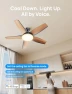 Thumbnail Low Profile Ceiling Fan with Lights — Smart Fan, Dreo