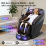 Thumbnail 4D Music Rhythm Massage Chair Full Body with Zero Gravity, SL-Track Shiatsu Recliner, Knee Heating Blanket, AI Voice,... — Massage Gun, KTENTITO