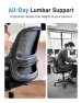 Thumbnail Ergonomic Mesh Office Chair with Flip-Up Arms — Desk Chairs, amseatec