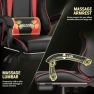 Thumbnail Gaming Chair with Footrest and Massage Lumbar Support — Ergonomic Chair, Bigzzia