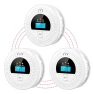 Thumbnail Interconnected Smoke Detectors and Carbon Monoxide Alarm 3-Pack, WUZETIAN