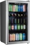 Mini Beverage Refrigerator with Glass Door - 120 Cans Capacity, hOmeLabs