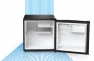 Compact Single Reversible Door Refrigerator, 1.6 Cubic Feet, Black, Midea