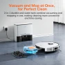 Vacuum and Mop with Self-Emptying Station, 5000Pa