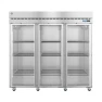 Three Section Commercial Glass Door Refrigerator, Hoshizaki