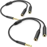 TRRS Splitter for 2 Headphones, IIISOGNO