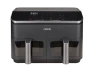 Black/Gray 9QT Dual Basket