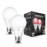 2-Pack A19 Bulbs, E26, 9W