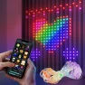 Smart Curtain Light with App, 400RGB Programmable LED for Outdoor Party Decoration