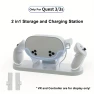 Dual-slot VR Charging Dock for Headset & Controller with LED Indicator