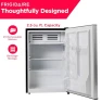 2.5 cu ft Compact Refrigerator with Freezer, Stainless Steel, Frigidaire