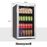 115 Can Beverage Refrigerator and Cooler with Glass Door, Honeywell