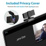 1080P Webcam with Microphone, Adjustable FOV, Zoom & Privacy Cover, NexiGo