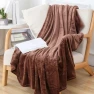 Cozy Coral Flannel Blanket with Energy-Saving Temperature Control, Practical Household