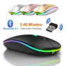 Wireless Mouse with RGB LED Backlight, Meiteai-All