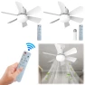 Silent Ceiling Fan with Light and Remote Control — Smart Fan, HY Life House