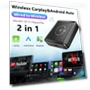 2-in-1 Wired Wireless CarPlay Android Auto Adapter for OEM Car Stereo — Stereo Receivers, Auto Launcher