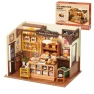 Miniature Dollhouse Kit with LED Light, Robotime