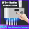 UV Toothbrush Holder with Smart Toothpaste Dispenser, Easy Beauty Home