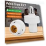 Radar Sensor E27 Socket Smart Bulbs Adapter Lamp Holder Base Light Switch — Smart Home Modules, Yongkomo