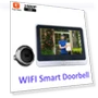 Color Screen TUYA WiFi Hidden Electronic Cat Eye — Smart Home Security, Qichuanxin