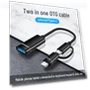 Double OTG Adapter: Type-C to USB for Android — USB-to-USB, AI Supermarket