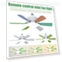 LED Ceiling Fan with Remote Control — Ceiling Fans, KITCHEN-MALL