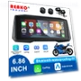 Portable Wireless Motorcycle CarPlay Android Auto Touch Screen — Navigation & GPS Accessories, Reakosound