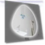 Vertical Non-Standard Bathroom Mirror with Smart 3-Color Adjustable LED Lighting and Bluetooth Speaker — Bathroom, Good Household Items